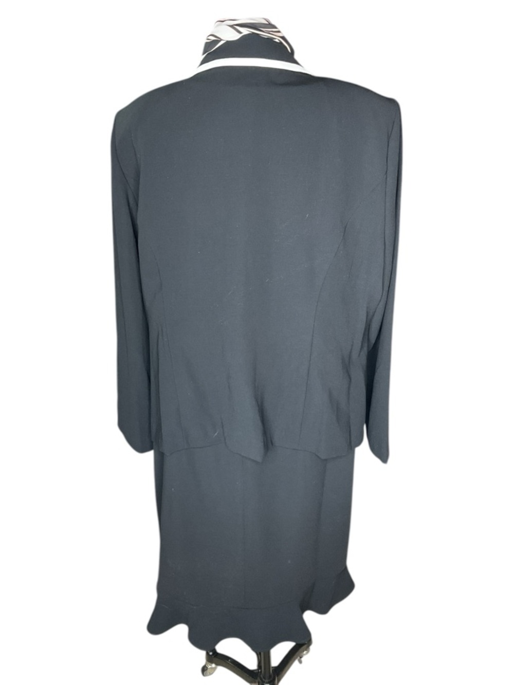 Sag Harbor 2 Piece Dress Suit 18W NWT Black White Trim Office Career Set - Picture 3 of 13